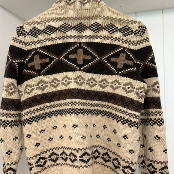 Ralph Lauren lambswool fall sweater size medium brown tan - Picture 12 of 12